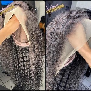 13’4 Transparent Full Lace Water Wave Wig 20 inch